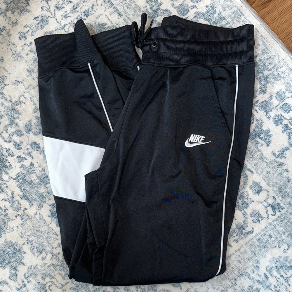 Nike Kids Black and White Joggers
